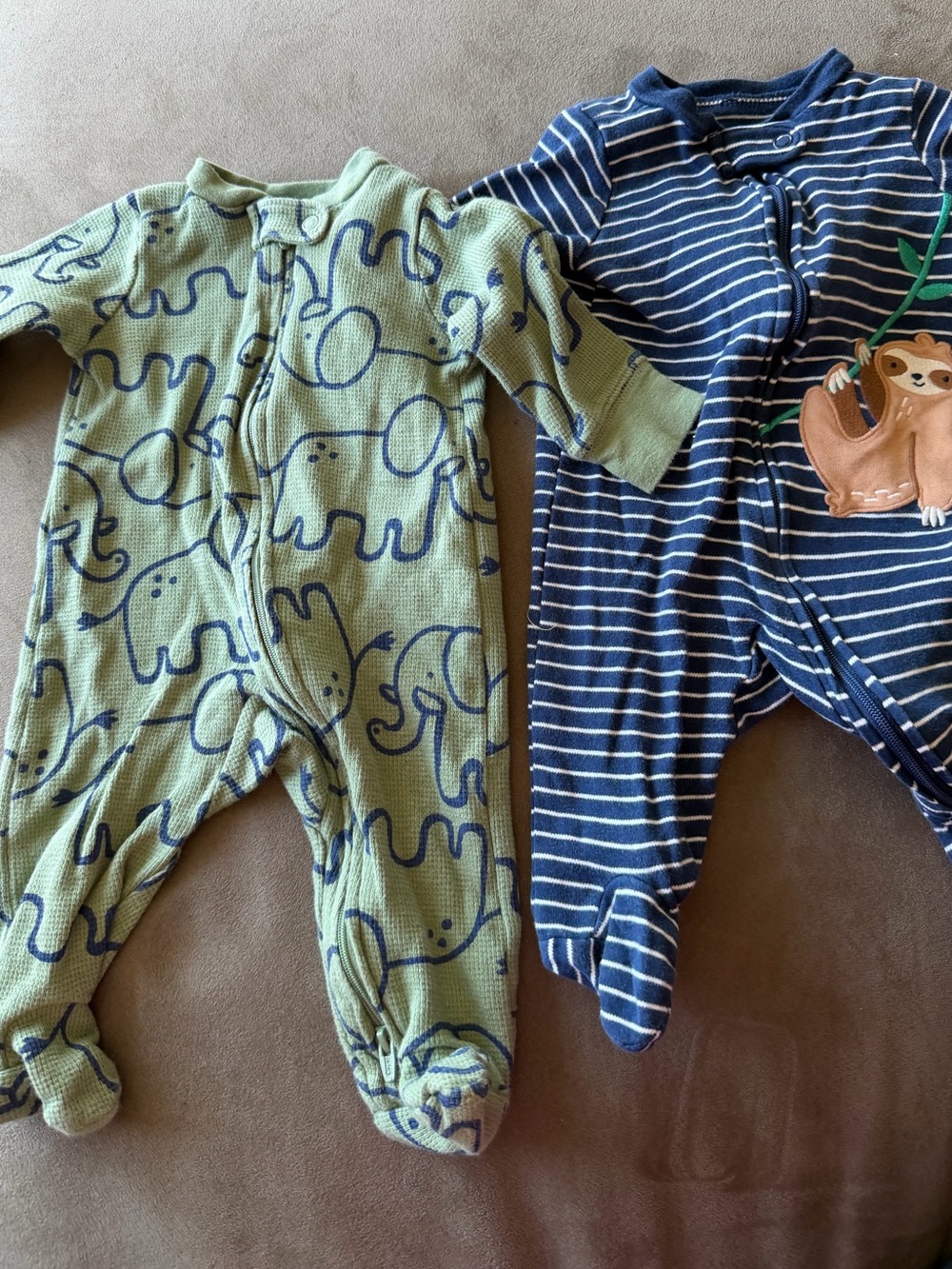 Carter's 3m 2 pack Baby Footed One-Piece